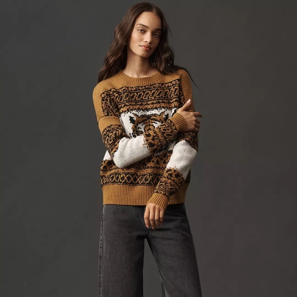 Bengal Tiger Icon Wool Blend Sweater - Picture 3 of 5